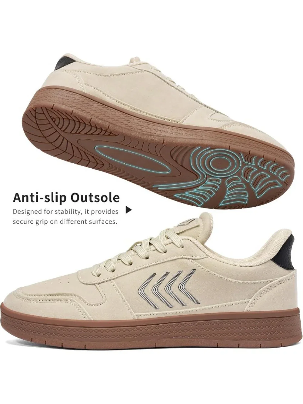 Women's Beige Lightweight Slip On Comfortable Chic Color Casual Fashion Sneaker
